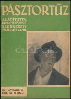 1943-1944 Pásztortűz 3 száma: XIX. évf. 9., 11. sz., XXX. évf. 1. sz. 1943. szept. 15., nov. 15., ja...