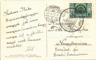 1940 Sepsiszentgyörgy, Sfantu Gheorghe; törvényszék, Mária királyné tér, Nemzeti múzeum, látkép, ref...