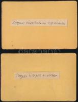 1879 2 db keményhátú fotó a szegedi nagy árvíz idejéből, a Városháza térről és a Tisza-partról, elől...