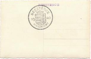 Beszterce, Bistritz, Bistrita; utca, Dumitru Russu üzlete. Eredeti fotó / street, shops. photo + &qu...