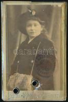 1917 Fényképes bérletjegy Budapest Székesfőváros Állat- és Növénykertjébe, eredeti plasztiktokban, j...