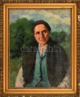 Glatz jelzéssel: Női portré. Olaj, vászon. Hátoldalán Magyar Nemzeti Galéria 911/976 sz. bírálati cí...