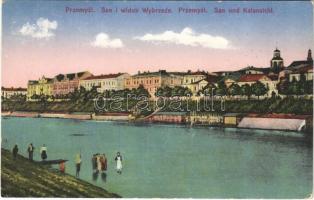1929 Przemysl, San i widok Wybrzeze