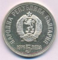 Bulgária 1976. 5L Ag "Hriszto Botev" T:1- (eredetileg PP)
Bulgaria 1976. 5 Leva Ag "...