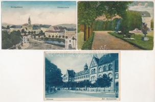 12 db RÉGI magyar városképes lap / 12 pre-1945 Hungarian town-view postcards