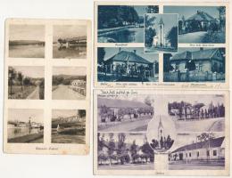 12 db RÉGI magyar városképes lap / 12 pre-1945 Hungarian town-view postcards