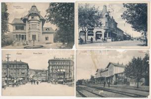 7 db RÉGI történelmi magyar városképes lap (Máramaros, Losonc, Trencsén, Fenyőháza, Fiume, Segesvár, Törökbecse) / 7 pre-1945 Historical Hungarian town-view postcards (Maramures, Lucenec, Trencín, Lubochna, Rijeka, Sighisoara, Novi Becej)