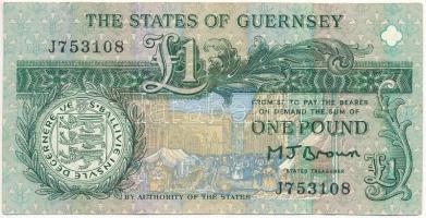 Guernsey 1980-1989. 1Ł T:III Guernsey 1980-1989. 1 Pound C:F Krause P#48b
