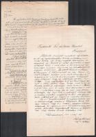 cca 1920 Vegyes papírrégiség tétel, közte újságok szórványai (Harangszó, Evangélikusok lapja, Evangé...