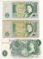 Nagy-Britannia 1970-1977. 1Ł + 1981-1984. 1Ł (2x) T:III Great Britain 1970-1977. 1 Pound + 1981-1984. 1 Pound (2x) C:F