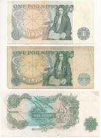 Nagy-Britannia 1970-1977. 1Ł + 1981-1984. 1Ł (2x) T:III
Great Britain 1970-1977. 1 Pound + 1981-198...