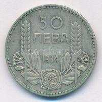 Bulgária 1934. 50L Ag "III. Borisz" T:2
Bulgaria 1934. 50 Leva Ag "Boris III" C...
