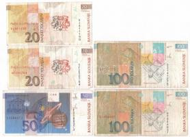 Szlovénia 1992-2004. 20T-200T (9db, 6xklf) T:III
Slovenia 1992-2004. 20 Tolarjev - 200 Tolarjev (9p...