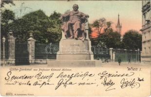 1906 Wien, Vienna, Bécs; Goethe-Denkmal von Professor Edmund Hellmer / statue, monument