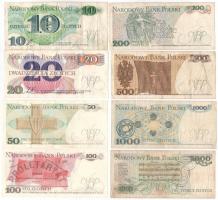 Lengyelország 1975-1986. 10Zl-5000Zl (8xklf) T:III
Poland 1975-1986. 10 Zlotych - 5000 Zlotych (8xd...
