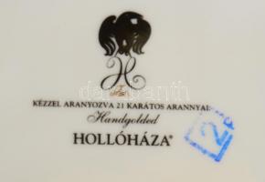 Hollóházi Szász Endre által tervezett mintával díszített porcelán bonbonniere. "Pillangó",...