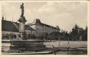 Makó, Kossuth tér, Gimnázium. Horváth Ferenc kiadása (EK)