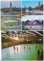 18 db MODERN magyar és külföldi sport motívum képeslap: stadionok / 18 modern Hungarian and other sport motive postcards: stadiums