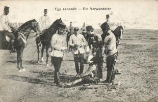 WW. I. Austro-Hungarian soldiers An injured soldier