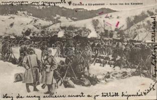 WW. I. Austro-Hungarian soldiers In the Charpatians