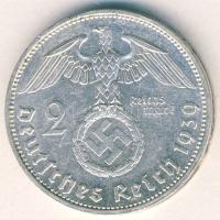 Német 3. Birodalom 1939A 2M Ag "Hindenburg" T:2