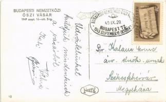 1949 Budapest, Nemzetközi Őszi Vásár, Nehézipari Minisztérium Bányászati Főosztály pavilonja, Borbál...