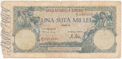 Románia 1946. 100.000L (december 20.) T:III- Romania 1946. 100.000 Lei (20th Dec) C:VG Krause P#58a