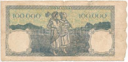 Románia 1946. 100.000L (december 20.) T:III-
Romania 1946. 100.000 Lei (20th Dec) C:VG
Krause P#58...