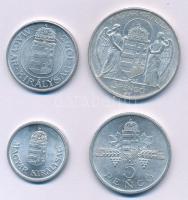 1943. 2P Al + 5P Al "Horthy Miklós 75. születésnapja" + 1944. 1P Al + 1945. 5P Al "Pa...