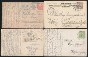 1901-1936 4 db képeslap titkosírásokkal