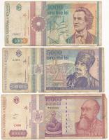 Románia 1991-1994. 500L-10.000L (5db, 4xklf) T:III néhány szép papír
Romania 1991-1994. 500 Lei - 1...
