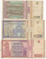 Románia 1991-1994. 500L-10.000L (5db, 4xklf) T:III néhány szép papír
Romania 1991-1994. 500 Lei - 1...