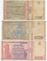 Románia 1992-1994. 500L-10.000L (5db, 4xklf) T:III néhány szép papír
Romania 1992-1994. 500 Lei - 1...