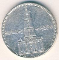 Német 3. Birodalom 1934F 2M Ag "Garnisonkirche" dátummal T:3 kis ph