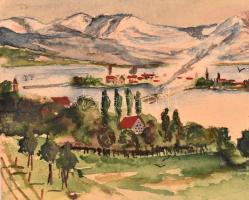 cca 1910-1940 39 db levelezőlap, lap, kézzel készített rajzokkal, festményekkel, közte megírt darabo...