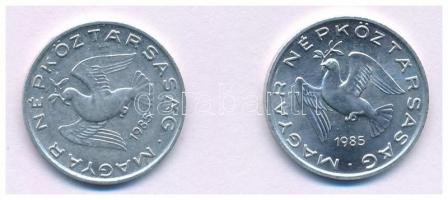 1985. 10f Al (2x) a hátlap az előlaphoz képest ~60 fokkal elfordult, mellette támpéldány T:1,2