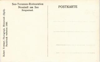 Nezsider, Neusiedl am See; See-Terassen-Restauration / fürdő, parti étterem terasza / beach, restaur...