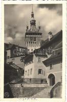 1939 Segesvár, Sighisoara; régi városrész, torony / old town, tower. Szabó K. photo