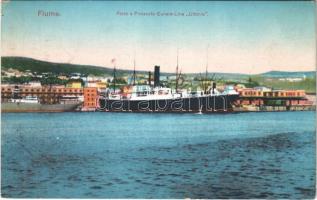 1913 Fiume, Rijeka; Porto e Piroscafo Cunard Line Ultonia