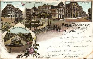 Buenos Aires Florida townviews litho
