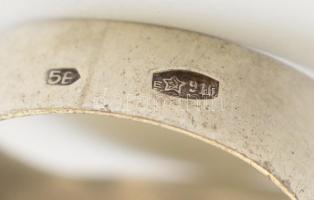 Ezüst (Ag) pecsétgyűrű Jelzett. 3,74 g, m:61