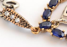 Ezüst (Ag) nyaklánc csepp alakú medállal, jelzett, h: 64 cm, bruttó: 16,01 g