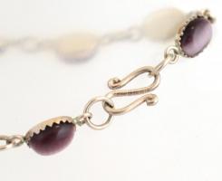 Ezüst (Ag) karkötő, jelzés nélkül, h: 18 cm, bruttó: 5,71 g