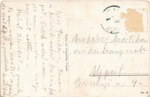 Savanyúkút, Bad Sauerbrunn; Kurpark / Fürdősétány, zenepavilon. Hönigsberg Frigyes kiadása / spa, pa...