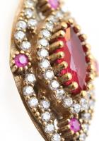 Ezüst (Ag) karkötő, jelzés nélkül, h: 19,5 cm, bruttó: 18,13 g