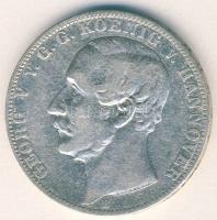 Német Államok/Hannover 1860B Thaler Ag V.György T:3 apró ph