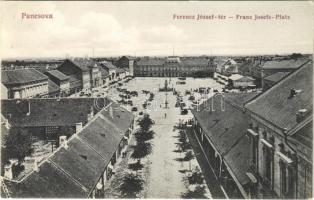 1914 Pancsova, Pancevo; Ferenc József tér / square + KATONAI ELLENŐRZŐ BIZOTTSÁG