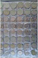 617db-os tartalmas magyar érme gyűjtemény a korona, pengő és forint időszakból, többségében klf évsz...
