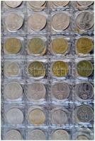 617db-os tartalmas magyar érme gyűjtemény a korona, pengő és forint időszakból, többségében klf évsz...