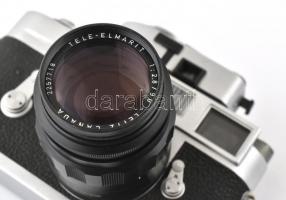 1967 Ernst Leitz Wetzlar Leica M2 35mm fényképezőgép Leitz Tele-Elmarit 1:2,5/90 objektívvel, Leica-...
